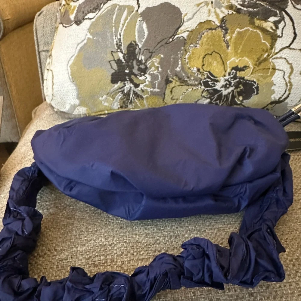 Stylish Forever 21  Navy Shoulder Bag  with Ruffled Shoulder‎ Strap